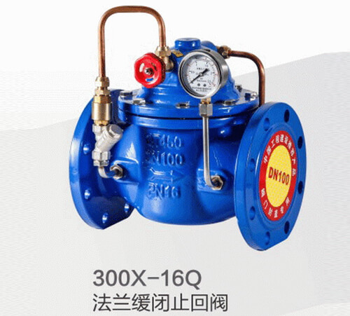 300X-16Q法兰缓闭止回阀