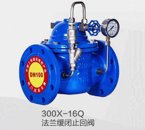 300X-16Q法兰缓闭止回阀