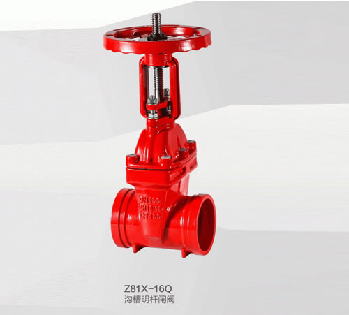 Z81X-16Q沟槽明杆闸阀